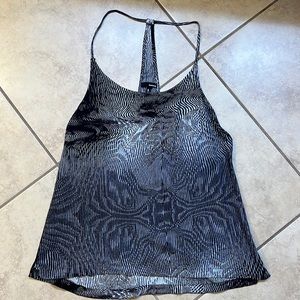 NWOT Hurley size small sheer spaghetti strap racer back top